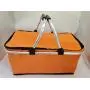 Picnic Basket Portable Insulation Basket Thick Aluminum Lunch Bag Women Family Travel Accessories Food Drink Picnic Basket Totes