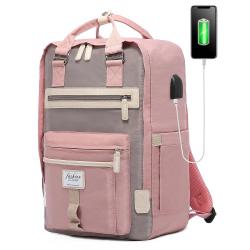 LOVEVOOK 2022 Backpack for Women 15.6 Inch Waterproof Work Backpack Cute Computer Bookbags with USB Women's Laptop Backpacks