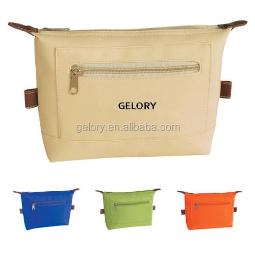 Gelory Wholesale Fashionable China Trendy Microfiber Multi Color Zip Cosmetic Bag,travel Organizer Makeup Bag