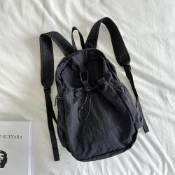 New style casual large capacity custom backpack drawstring shoulder bag nylon backpacks for girls 2023