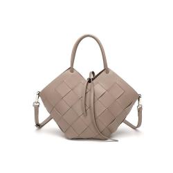 2021 Fall Winter Designer Weave Bucket Bag Women Genuine Leather Mini Shoulder Bag Ladies Basket Handbags Cross Body