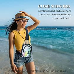 ZR932 Hot Sale Clear Chest Bag Transparent PVC Shoulder Crossbody Waterproof Travel Shopping Beach Bag Sport Outdoor Travel