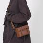Men's Versatile One Shoulder Solid Color Horizontal Box Bag Fashion Phone Bag