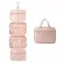 LOVEVOOK New Fashion Travel PVC Cosmetic Bags Portable Hanging Hook Women Toiletry Organizer Storage Makeup Bag Bath Wash Pouch