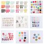 Factory Self-Adhesive Glitter Base Letter Patches A-Z 26 Alphabets Full Sets DIY Sticker Patch Monogram Chenille Letter Patches