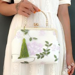 Original New Chinese Embroidery Fabric Art Retro Bag Ancient Style handbag ladies silk fashion bag for women