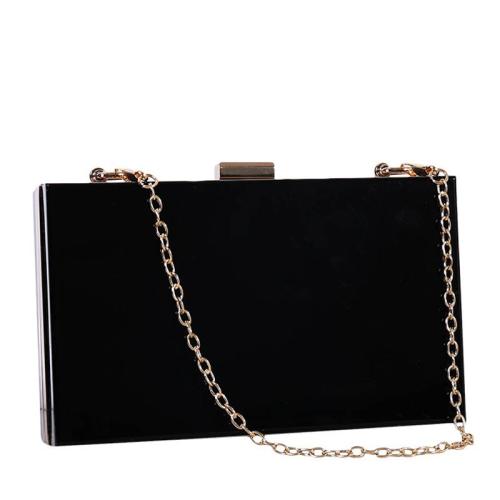 HR253 Luxury Women's Transparent Acrylic Bag Chain Crossbody Mobile Phone Box Small Square Bag Ladies Dinner Handheld Clutch Bag