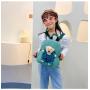 ZR468 Children's Backpack Kindergarten Little Bear Cute Light Cartoon Schoolbag Reflective Strip Safety Kids Bag Soft Baby Bag
