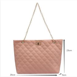 Women's Tote Bags Autumn Winter New Lady Shoulder Bag Large Capacity PULeather Geometric Handbag