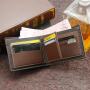 ZWY279 New Hot Gold Printed Hinge Men Short Wallet Wholesale PU Lightweight Frosted Card Case Daily Business Simple Money Clip