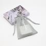 Custom Logo Printed Gray Black Brown Nylon Mesh Drawstring Bag Cosmetic Pouch Soap Packaging Saver Mesh Gift Bag