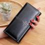 Wallet Women's Long Retro Oil and Wax Skin Large Capacity Handbag