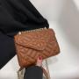 2023 New Pu Solid Women Fashion Handbags Sewing Thread Wholesale Women Handbags Metal Chain Designer Shoulder Bags For Women