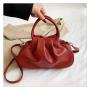 Clouds Trending Handbags 2022 Pu Leather Women Designer Bags Pure Color Fashion Hand Bag Woman Leather Bags Designer Lady JY1023