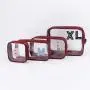 Keymay RTS Stock Travel Waterproof Wash Storage Bag Makeup Bag Transparent Clear Plastic Zipper Pouch Toiletry Bag for Women