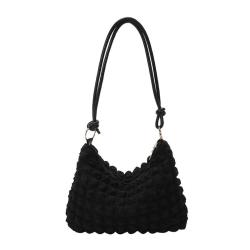 Ladies' Simple Temperament Gentle Wrinkle Underarm Bag for Women, Spring and Summer New Style Shoulder Crossbody Square Bag
