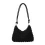 Ladies' Simple Temperament Gentle Wrinkle Underarm Bag for Women, Spring and Summer New Style Shoulder Crossbody Square Bag