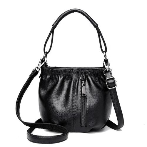 wholesale good quality wrinkle bucket bags ladies leather tote bag women shoulder bag handbags
