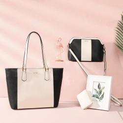 LOVEVOOK 2021 wholesale dropship fashion pu leather handbag lady 3pcs tote handbags brand designer women purses and handbags