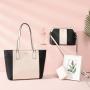 LOVEVOOK 2021 wholesale dropship fashion pu leather handbag lady 3pcs tote handbags brand designer women purses and handbags