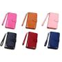 HR551 Women's Wallet With Long Zipper Magnetic Button PU Leather Girls' Handheld Money Clip Wallet Ladies Card Holder Gift Purse