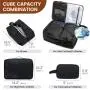 Waterproof 15.6 17 18 inch Men Women Laptop Backpacks Bags with 3 Packing Cubes Large Capacity 40L 50L Travel Backpacks Carry on