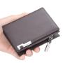 HR293 New Fashion Solid Color Wallets Men's Short Business Multi Card Money Clip Zipper Fashion ID Card Ticket Photo Bit Cli