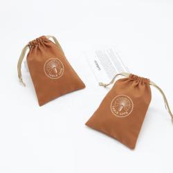 Customized Recycled Gift Cotton Linen Drawstring Dust Bag High Quality Cotton Perfume Packaging Makeup Cosmetic Pouch