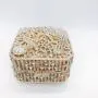 Factory Direct Sale Box Clutch Evening Bag Crystal Luxury Anchor Pattern Square Clutches for Women