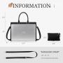 LOVEVOOK 2024 new Large Waterproof Leather Computer Briefcase for Office shoulder crossbody bags women Laptop tote handbags