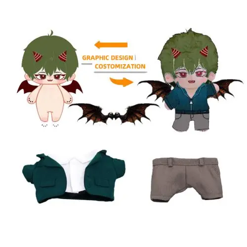 Factory OEM ODM  custom professional design can stand cotton plush doll Korean star kpop Plush Doll computer manuscript