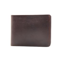 High quality top grain leather men wallet slim purse in classic big brand pebble pattern