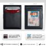 PU leather money clips wallet for men custom RFID blocking Bifold wallet with clip