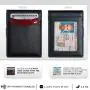 PU leather money clips wallet for men custom RFID blocking Bifold wallet with clip