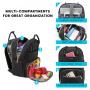 LOVEVOOK Fashion quilted high capacity backpack cooler bag for breast milk, kids, mums camping travel backpack lunch bags