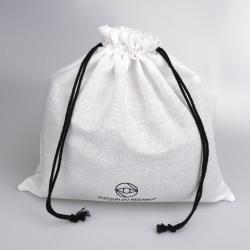 Recyclable Cotton Linen Fabric Drawstring Dust Bag For Rice Coffee Bean Shopping Custom Logo Cotton Gift Pouch