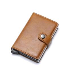 ZF327 RFID Anti-theft Brush Carbon Fiber Men Wallet Card Case Short Multifunctional Money Clip Daily Convenient