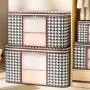 SN039 Foldable Clothes Organizer Storage Containers for Organizing Bedroom Closet Clothing Comforter Organization