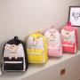 ZR325 2023 New Fashion Korean Canvas Original Sufeng Student Cartoon Cute Little Bear Backpack Schoolbag