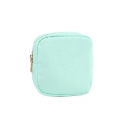 Hot Sale Multi Color Stock Available Nylon Zipper Pouch Custom Nylon Cosmetic Bag Women Waterproof Makeup Brushes