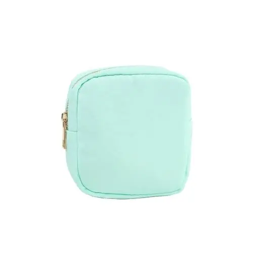 Hot Sale Multi Color Stock Available Nylon Zipper Pouch Custom Nylon Cosmetic Bag Women Waterproof Makeup Brushes