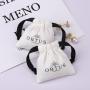 Custom Logo Printing Brush Canvas Drawstring Jewelry Bag Ring Earring Necklace Bracelet Gift Storage Jewelry Pouch