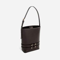 Wholesale Customized Logo Luxury Handbags Plain Leather Crossbody Bags Fashionable Bucket Bags For Women