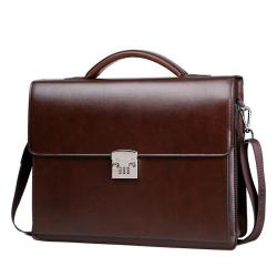 ZWY194 New Fashion Combination Lock Men Briefcase PU Business Daily Portable Waterproof Handbag Wholesale Laptop Shoulder Bag