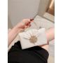 New Arrival Elegant Party Bridal Wedding Hand bags Chain Crossbody Bag Satin White Evening Bags Fashion Handbags For Woman