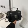 2024 Luxury Crossbody Bag Lady Frosted Pattern PU Leather Single shoulder Strap Tote Bag Metal Buckle with Handle Handbag
