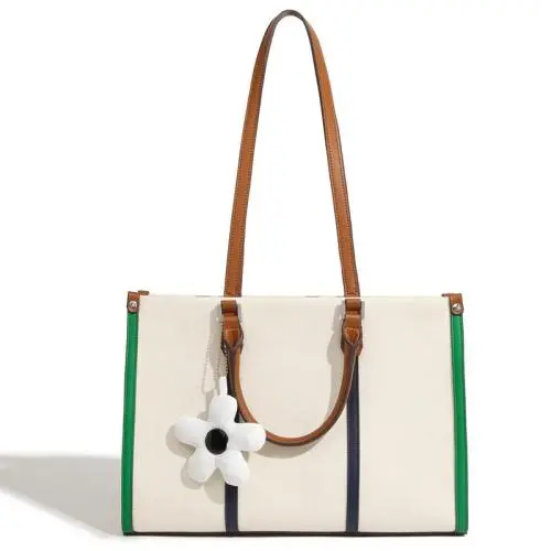 2024 Custom Women Canvas Tote Bags Handbags Set For Ladies With Purses