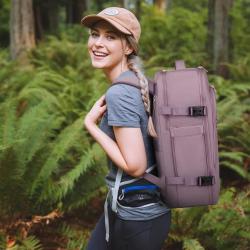 LOVEVOOK 17.3" Travel Backpack with packing cubes Personal Item Carryon camping hiking backpack bag for outdoor travel bag Women