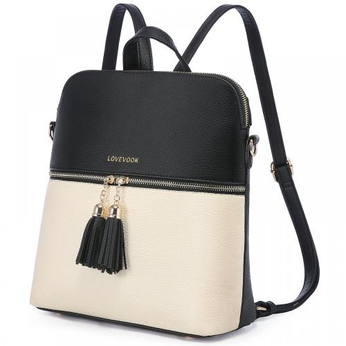 LOVEVOOK Fashion Backpacks for Women, Lightweight Cute Medium Shoulder Bags casual women Backpacks with Tassel