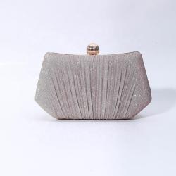 New Arrival Glitter Wrinkle Purse Banquet Bag Dress Straddle Single Shoulder Bag Elegant Clutch Evening Bags For Woman